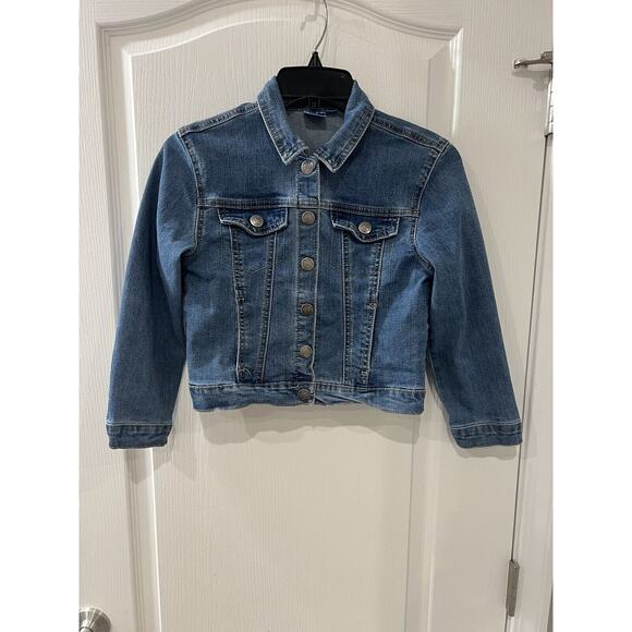 Disney Encanto Decorate Kids Denim Jacket Size M 7/8 - Picture 1 of 6